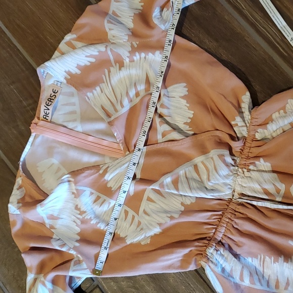 Reverse Blush Pink V Neck Long Sleeve Romper Women S - Picture 9 of 10